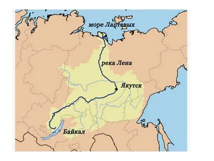 Куда впадает река лена в какой океан