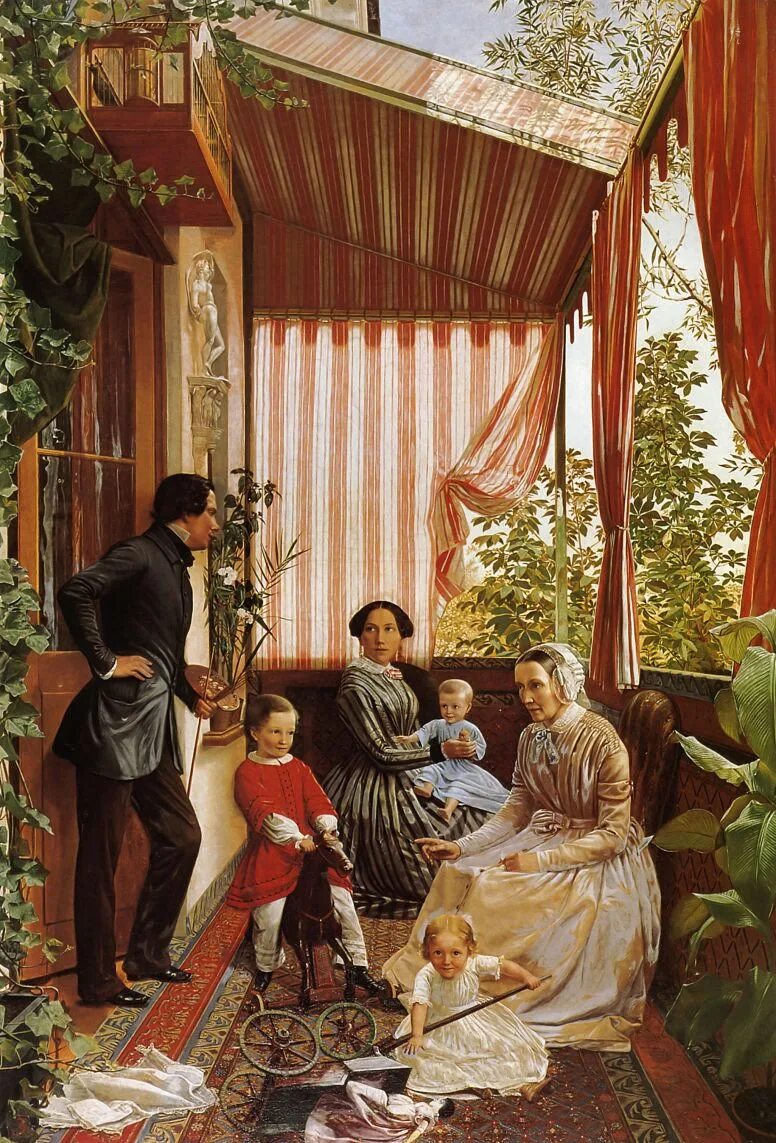 Семья и дом произведения. Фёдор Михайлович Славянский (1817—1876). Фёдор Михайлович Славянский семейный портрет.