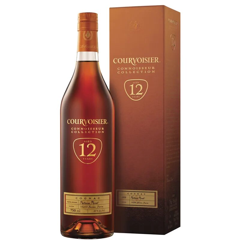 Courvoisier 18 years 0. 7. O. 7. Courvoisier 18 years.