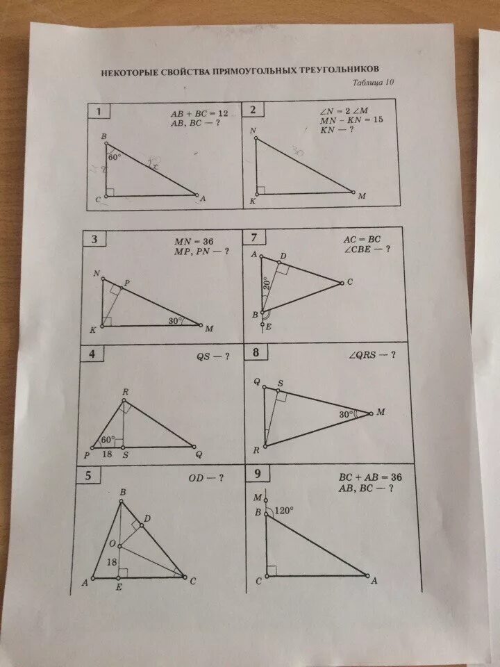 Некоторые свойства прямоугольных таблица 10. Таблица треугольников 7 класс. Прямоугольный треугольник таблица. Решение прямоугольных треугольников 8 класс таблица. Некоторые свойства прямоугольных треугольников таблица.