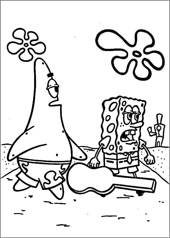 Detail Gambar Spongebob Mewarnai Koleksi Nomer 42