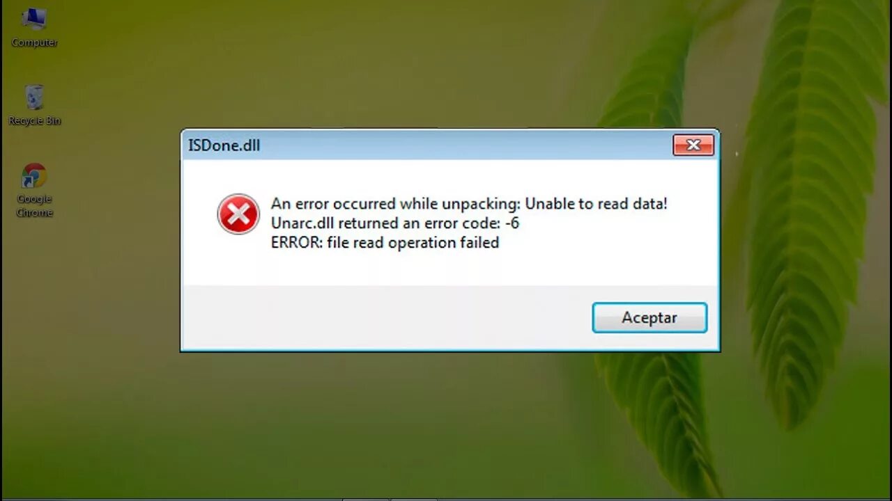 Read address error