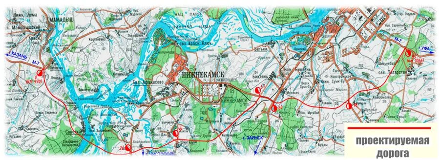 Карта дорог весенних ограничений. Проект трассы м7 Объездная Набережные Челны. Новая дорога м 7 Набережные Челны. Объездная дорога Нижнекамск Набережные Челны м7. Трасса м 7 в обход Нижнекамска и Набережных Челнов.