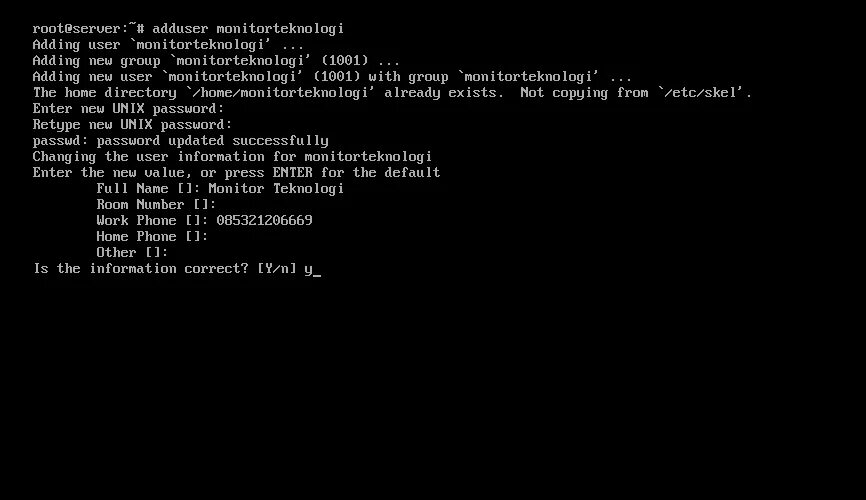 Adduser linux. Adduser имя_пользователя.