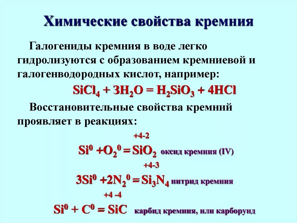 Кремний вступает в реакцию с хлором. Реакции с кремнием 9 класс. Химические свойства оксида кремния 9 класс. Химические свойства кремния 9 класс химия. Химические свойства оксида кремния 2.