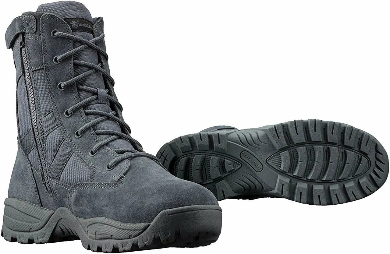 Gray boot