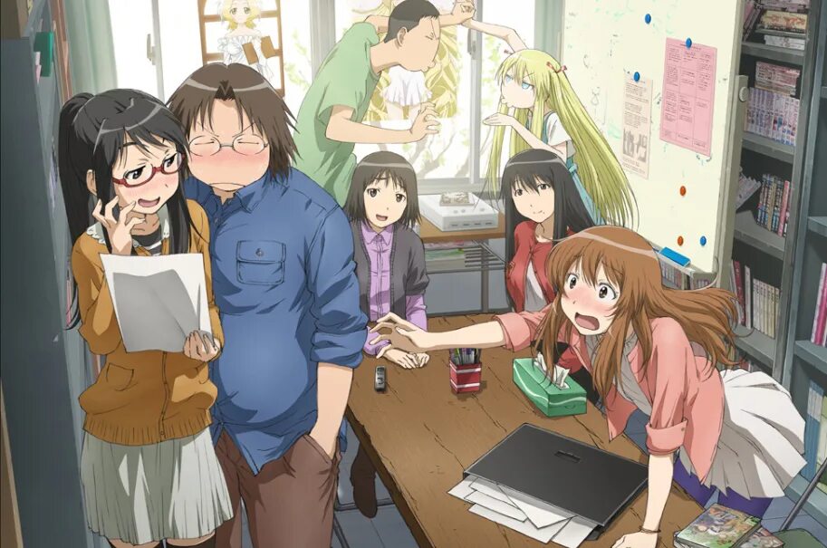 Гэнсикэн. Второе поколение. Геншикен персонажи. Genshiken субтитры. Oh my lots of