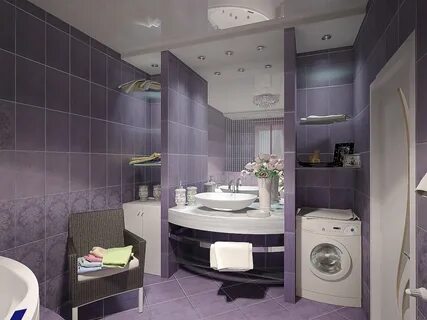 Угловая ванна и стиральная машина