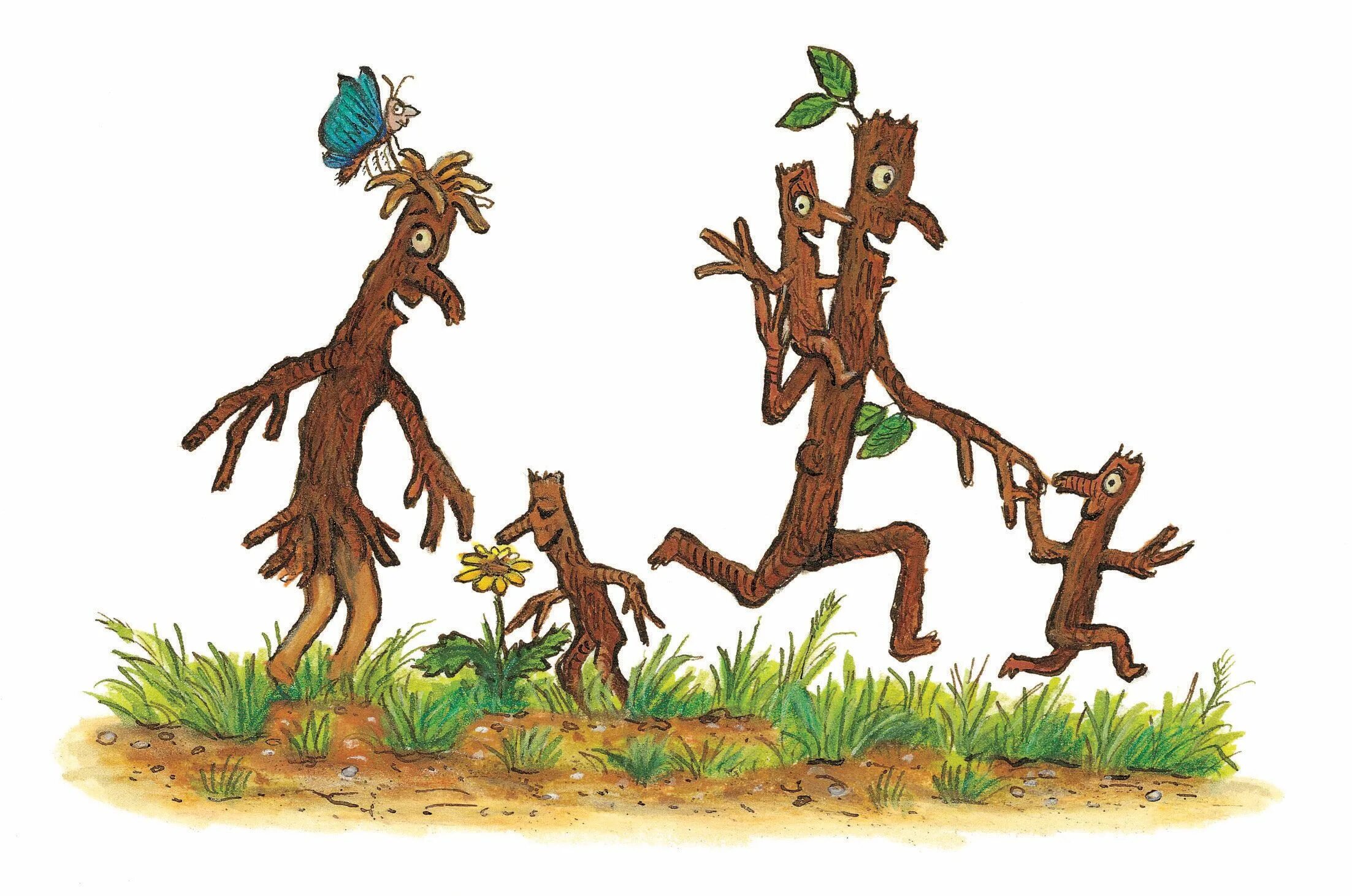 Here are the stick. Дональдсон Человеткин. Аксель Шеффлер Человеткин. Stickman Julia Donaldson. Лесные человечки.