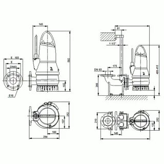 Чертеж насоса dwg