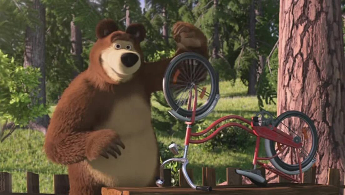 маша и медведь новая серия про крути педали. маша и медведь на велосипеде. крути педали маша и медведь. маша на велосипеде из маши и медведь. крути педали маша и медведь.