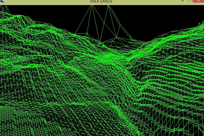 Terrain mesh. Terrain mesh