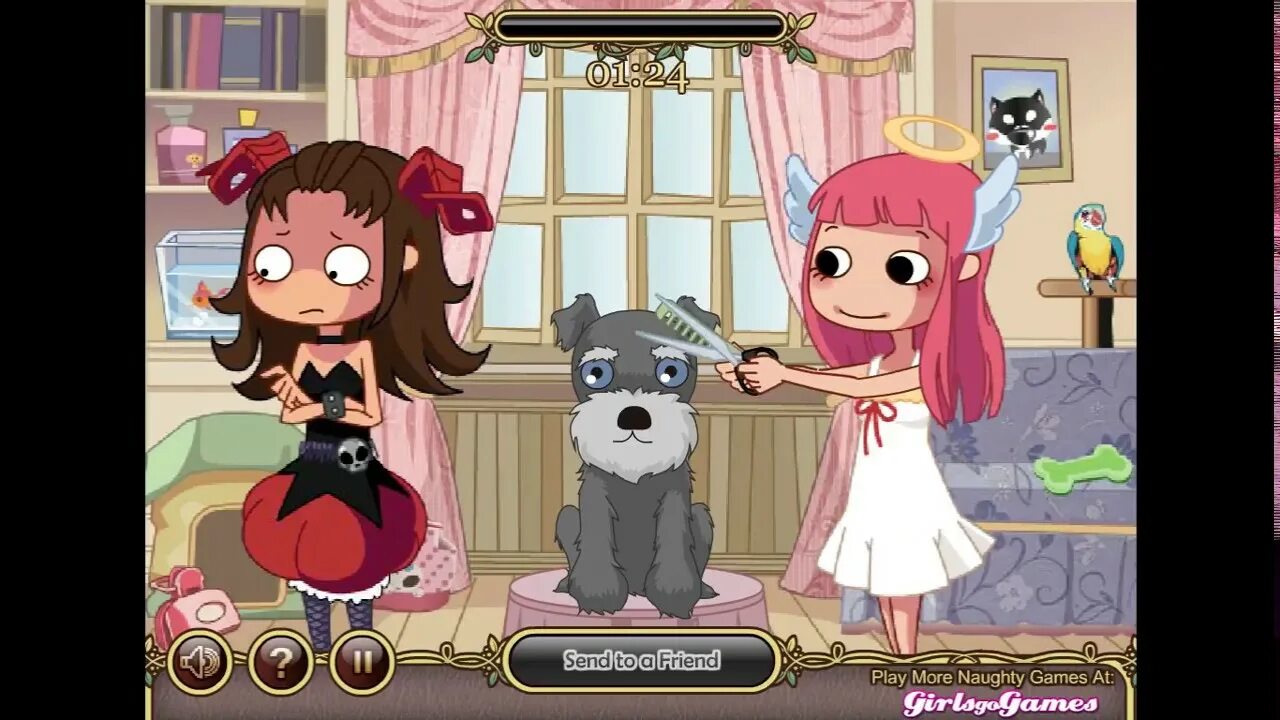 Игры ангелы парикмахер. Игра devilish hairdresser. devilish pet salon игра. игра ангел и демон парикмахер. игра - дьявольский парикмахер (devilish hairdresser).