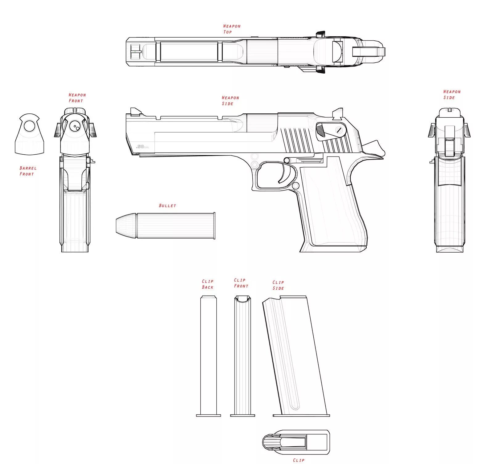 Как сделать дигл. Чертёж пистолета Desert Eagle. Чертёж пистолета Desert Eagle с размерами. Дезерт игл чертеж с размерами.