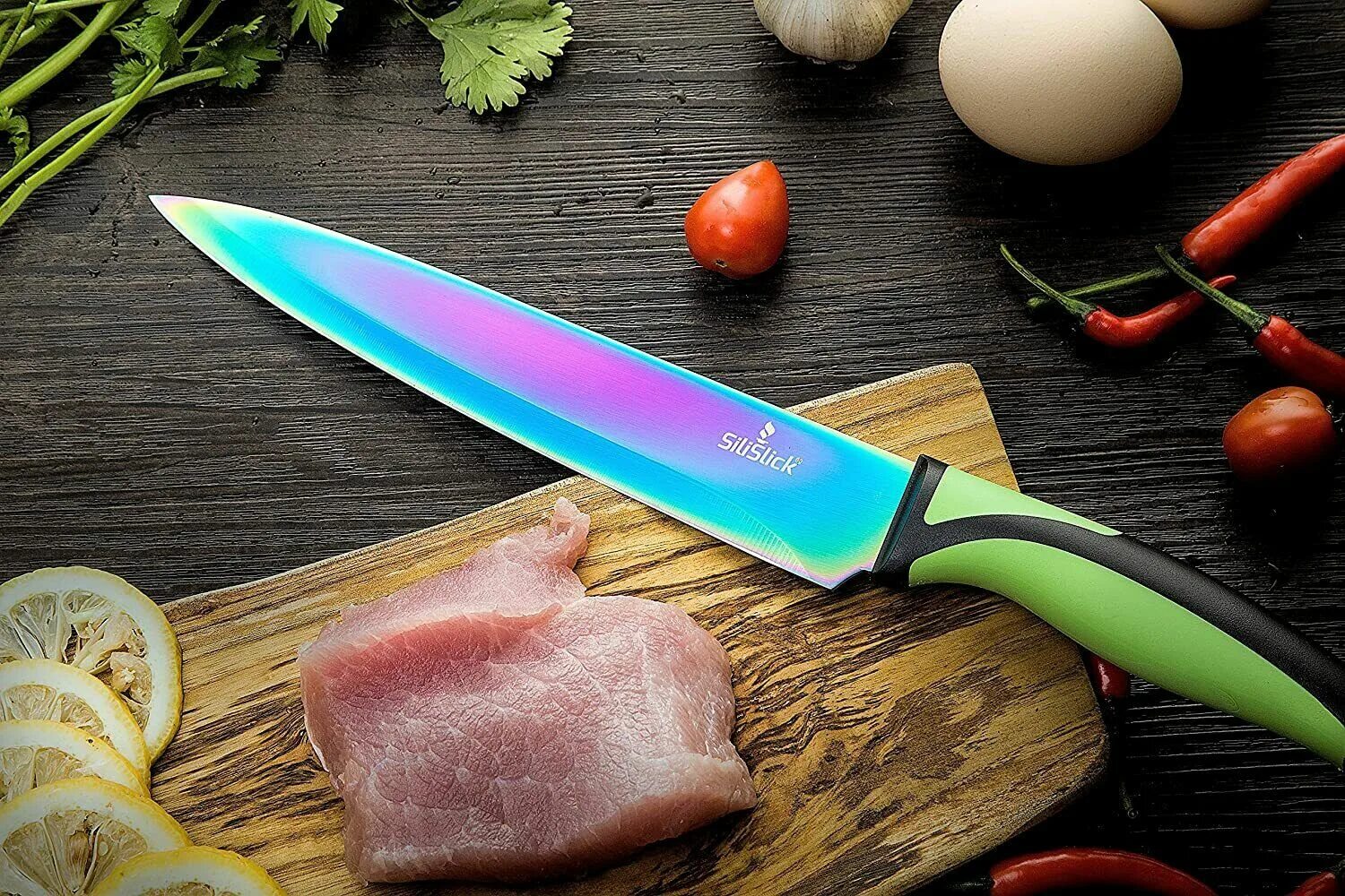 Нож с 5 лезвиями. Meeting Deglon ножи. Ножи SILISLICK. Титановый кухонный нож. Радужные ножи кухонные.
