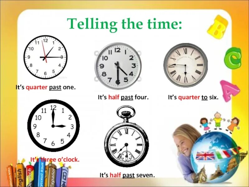 Время на английском half past. Telling the time half Quarter. Telling the time презентация. Telling the time Clock. Its время