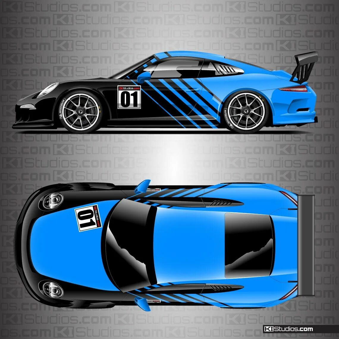 Porsche Racing livery Wrap