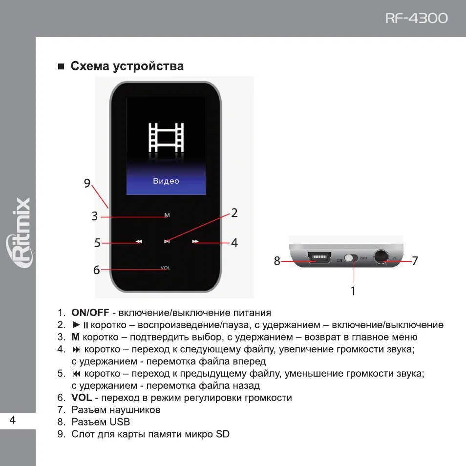 Плеер Ritmix RF 4300. Плеер Ritmix RF-3200 4gb. Плеер Ritmix инструкция. Ritmix RF 7000. Инструкция mp3 player