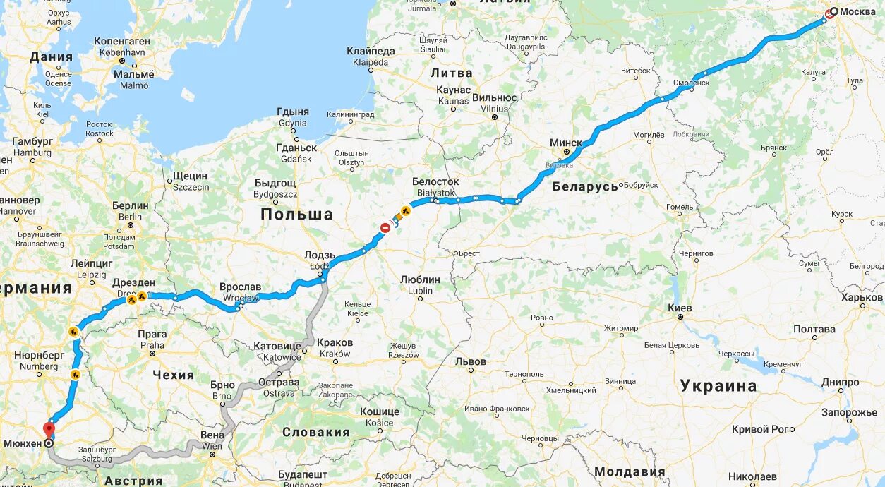 Доехать до мюнхена. Маршрут москва германия. маршрут от москвы до германии. маршрут на машине от мюнхена в москву. маршрут из москвы в германию.