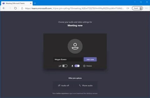 Teams войти