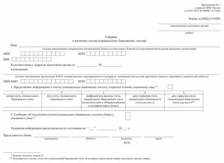 Сведения об открытых расчетных счетах юридического лица
