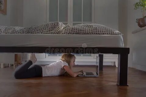 Girls under bed
