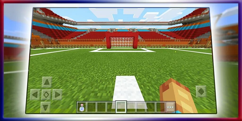 FIFA 2018 Minecraft. Карта футбольного стадиона в Гаррис моде.