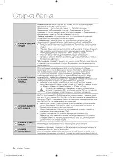 Инструкция самсунг стирка