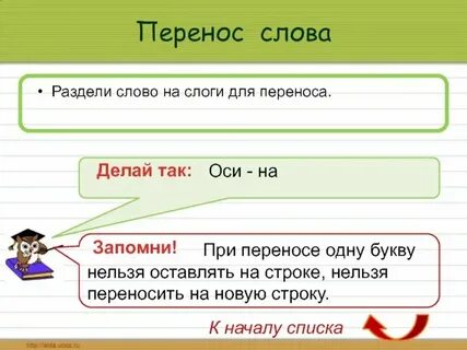 Перенос слов найди ошибку