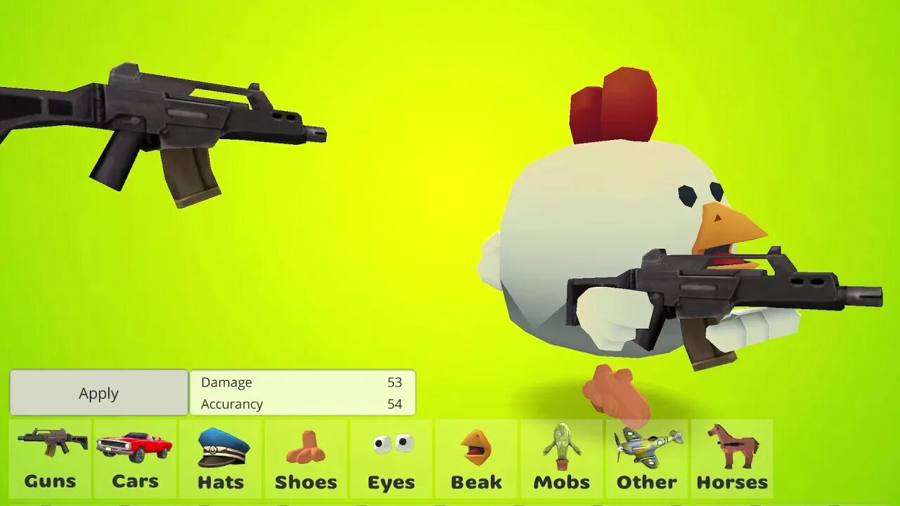 Новое видео про чикен ган. Chicken Gun игрушка. Оружие Чикен гана. Оружие из игры Чикен Ган. Чикен Ган оружие обнова.