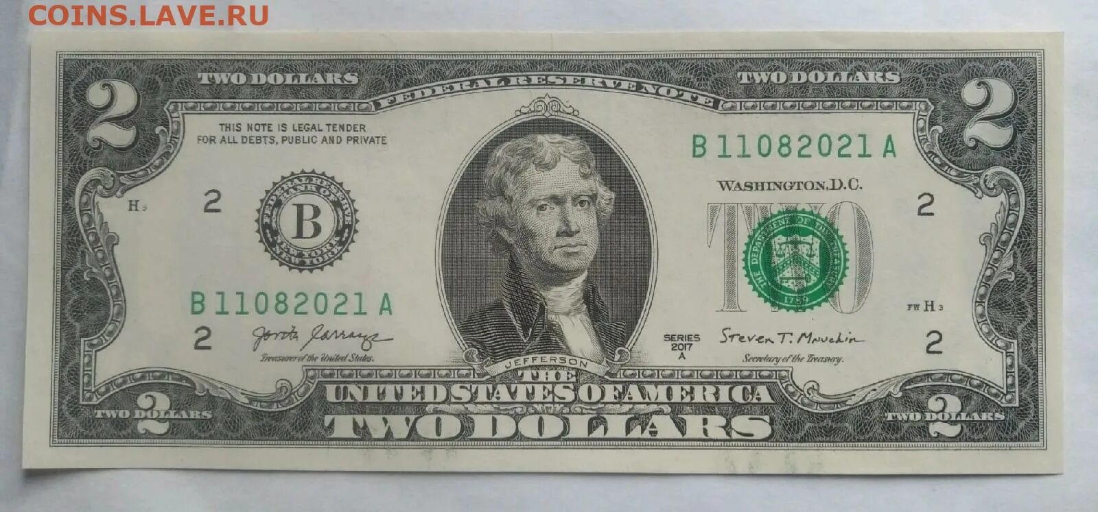 Джефферсон купюра. Банкноты 2 доллара США. Купюра 2д. 2 Долларовая купюра.
