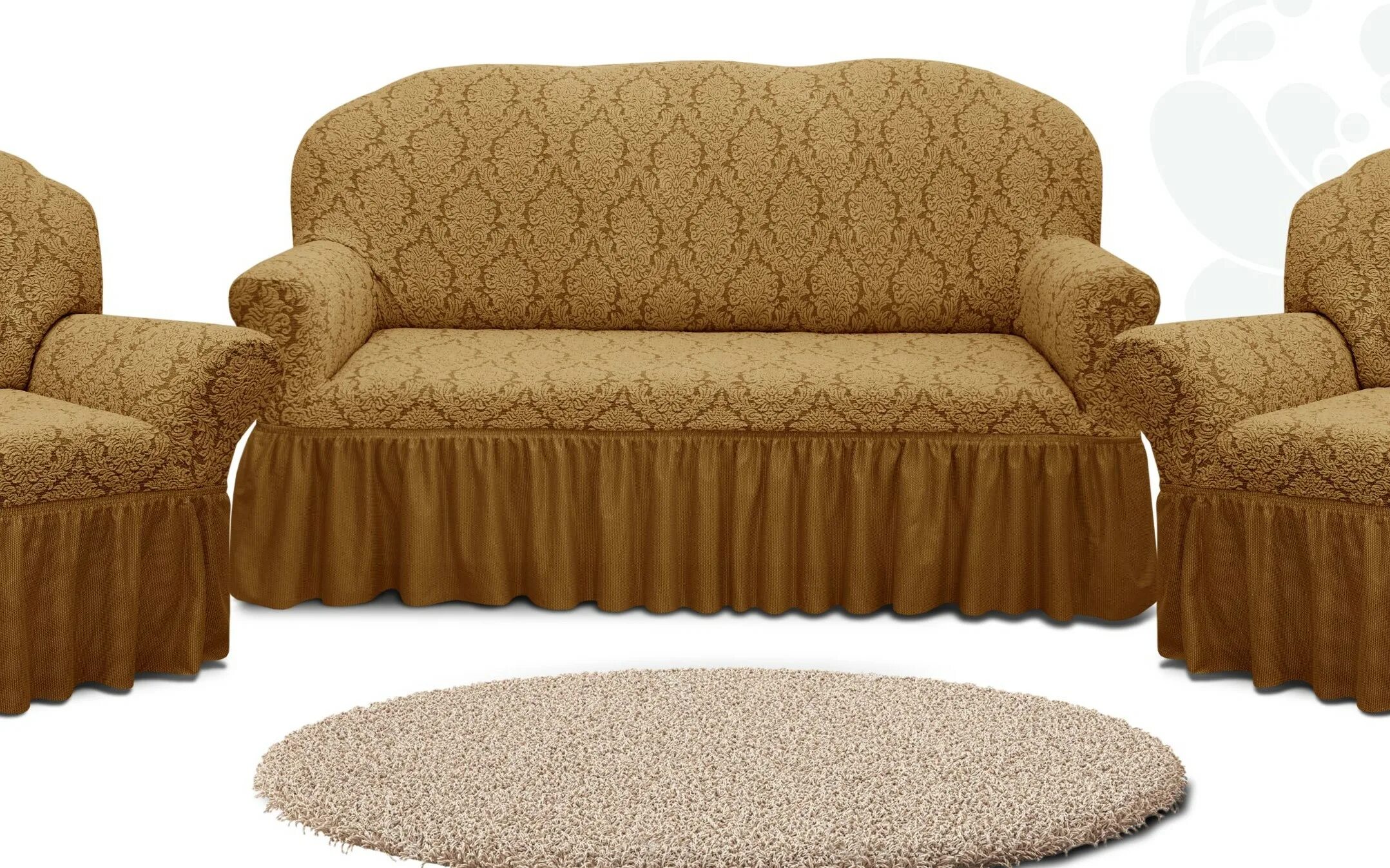 Комплект чехлов на диван и 2 кресла. Чехол для мягкой мебели. Накидки на диван и кресла карбелтекс. Диван два кресла дивандек. Еврочехол на трехместный диван и два кресла.