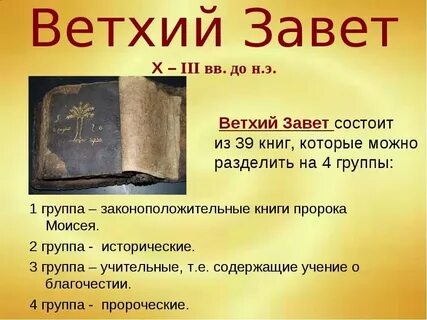 Что такое завет кратко 5 класс