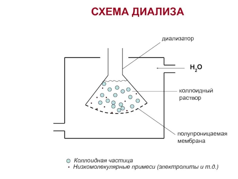 Диализ белков. Фильтрация коллоидных растворов мембрана. Диализ - это процесс мембранной фильтрации. Диализ метод очистки белков. Ультрафильтрация схема диализ.