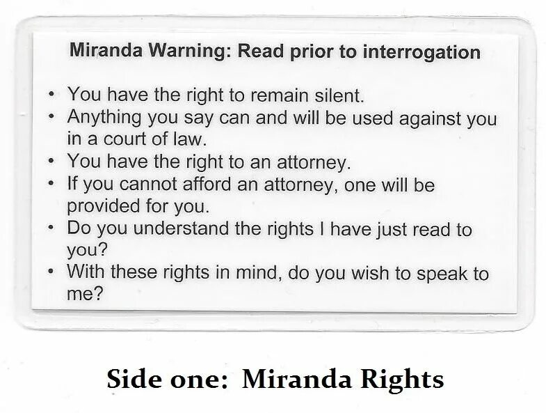 Предупреждение миранды. Правила миранды. Правило миранды судебный прецедент. Миранда полиция текст. Miranda's rights.