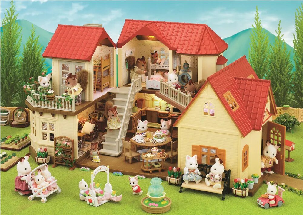 Домик с зайчиками. Sylvanian families 5242. домик салливан фэмили. сильвиан фэмили домик. sylvanian families 2752 city house with lights..