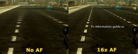 Анизотропная фильтрация в играх