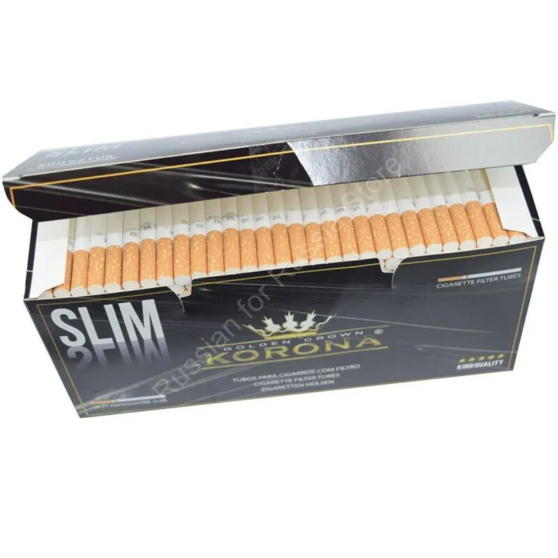 Сигареты 6.5 мм. Сигаретные гильзы Crown - Slim (1000 штук). Сигаретные гильзы Korona - Slim (250 шт.). Гильзы для сигарет Korona Slim 6.5 мм. Гильзы для сигарет Korona Slim 500.