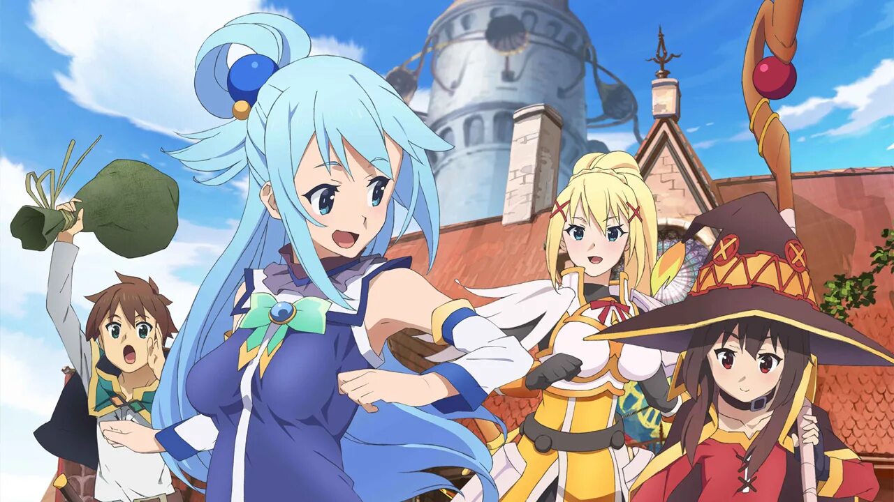 Kono subarashii sekai ni shukufuku wo. Konosuba.