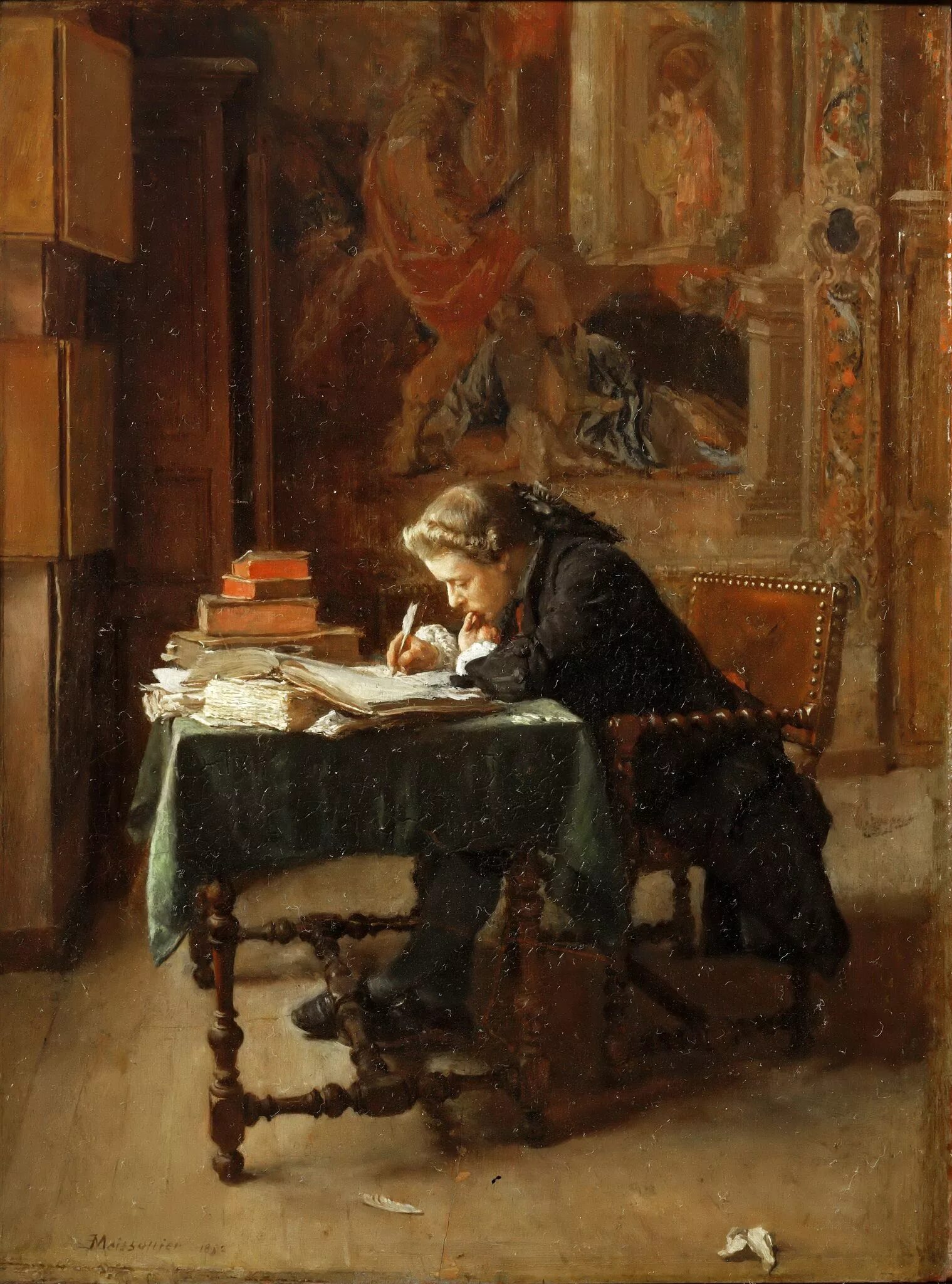 Писатели картин 19 века. Jean-Louis-Ernest Meissonier. Meissonier Jean-Louis-Ernest 1815-1891.