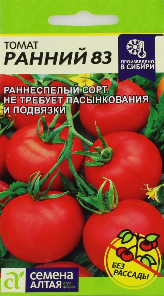 Томат ранний 83. Томат раннеспелый Алтайские семена. Семена Алтая помидоры ранние. Ранний 83 томат семена Алтая. Ранний 83 томат описание фото