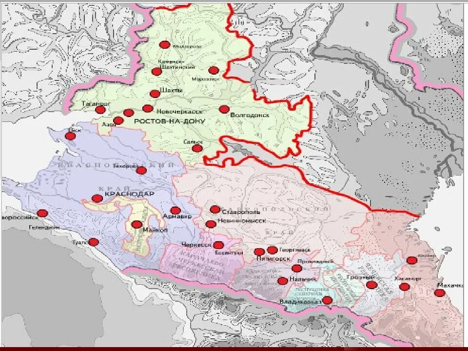 Граница северо кавказского экономического района. Северный Кавказ экономический район карта. Экономические районы Кавказа. Состав Северного Кавказа экономического района. СКЭР экономический район.