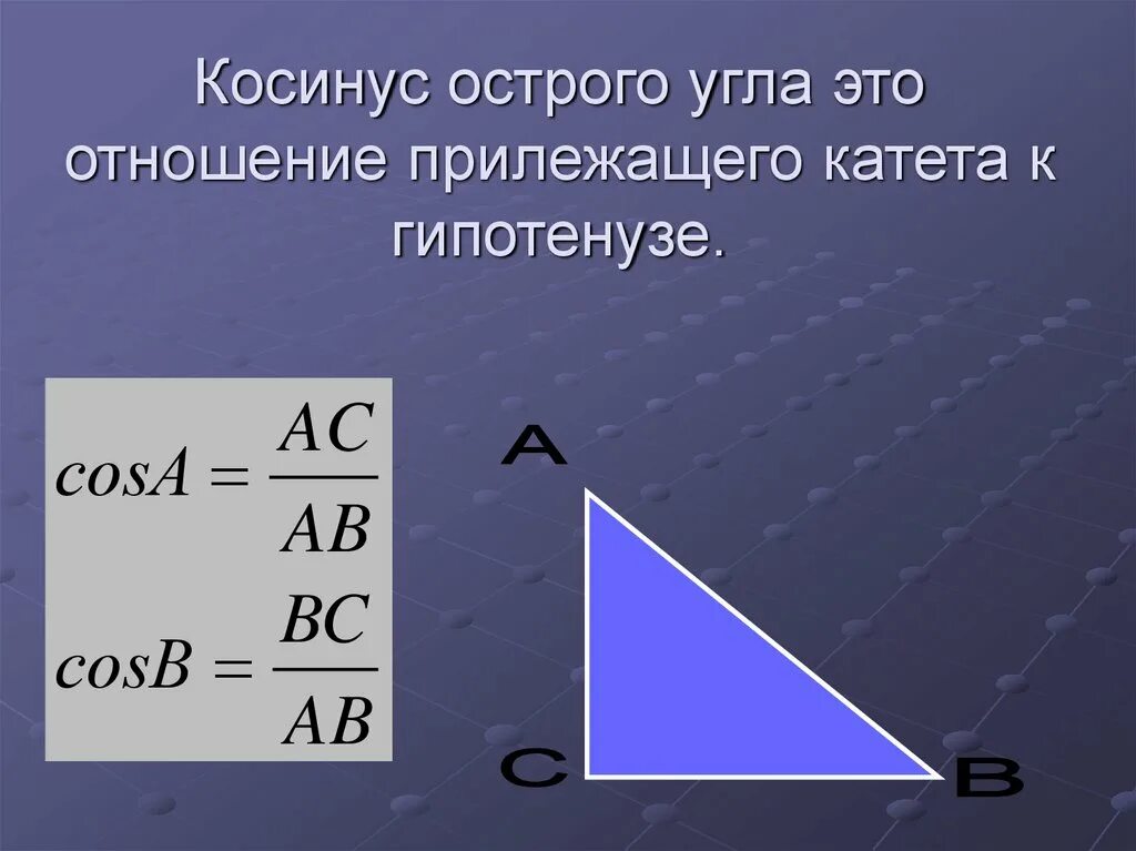 Косинус. Синус косинус тангенс. Синус угла в прямоугольном треугольнике. Противолежащий катет к гипотенузе. Найти косинус синус тангенс угла альфа