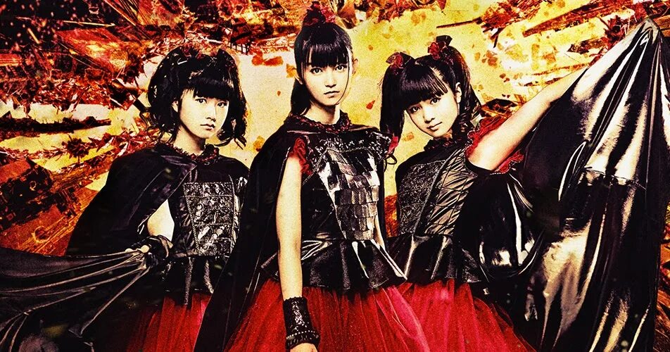 Японские метал группы. Группа BABYMETAL. Японская группа BABYMETAL. BABYMETAL- японское металл b FJF. Группа one ok Rock vs BABYMETAL.