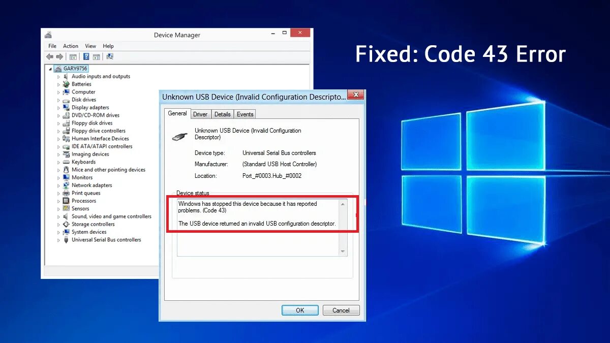 Ошибка usb windows 11. Windows has stopped this device because it has reported problems. (code 43). виндовс 10 код:43. bluetooth code 43. unknown device usb windows код 43.