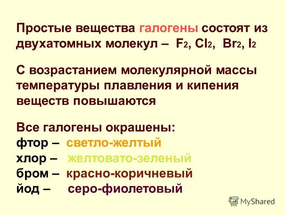 сочинение на тему галогены