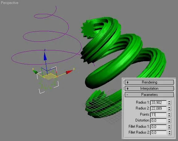 Modeling method. Вдоль пути 3d Max. Объекты вдоль сплайна. Редактирование сплайнов на уровне вершин. Сплайн поперечного сечения.