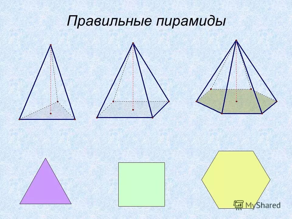 1 правильная пирамида