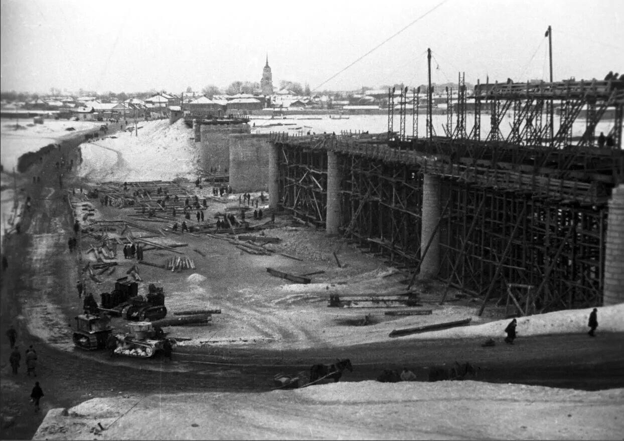 Каракумский мост Елец. Липецк 1941. Елец после войны. Великий Новгород мост 1941. 19 декабря 1941