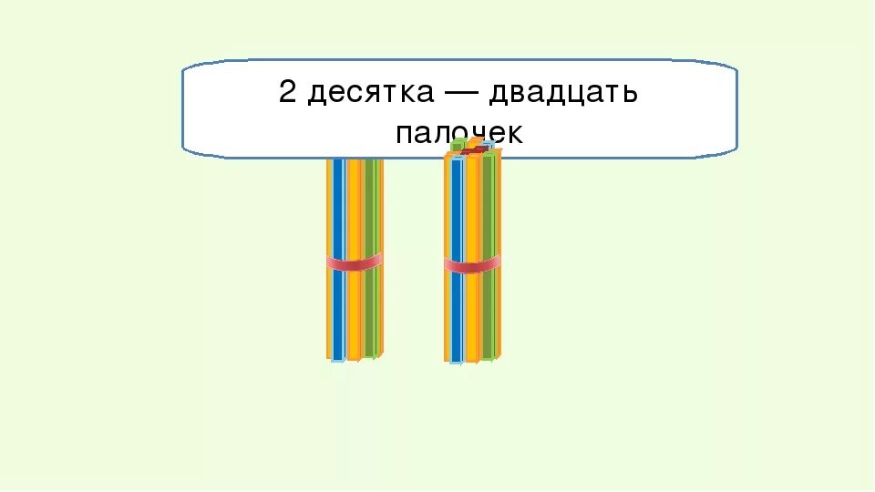 Десяток 2 класс школа россии. Счет десятками. 2 Десятка счетные палочки. Десяток палочек. Счетные палочки десятками.